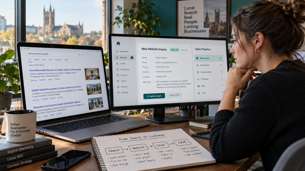 Business professionals mapping manual processes and identifying opportunities for AI workflow automation.